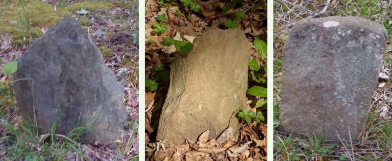 Uninscribed headstones