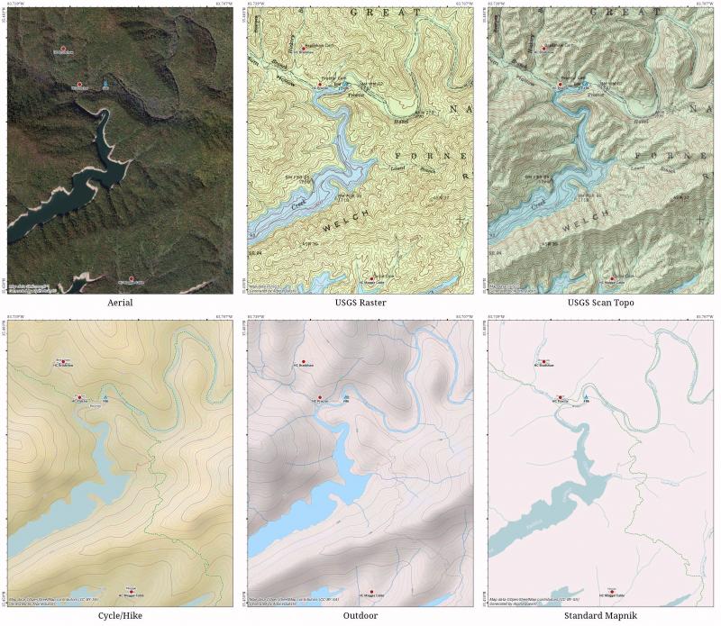AlpineQuest map examples