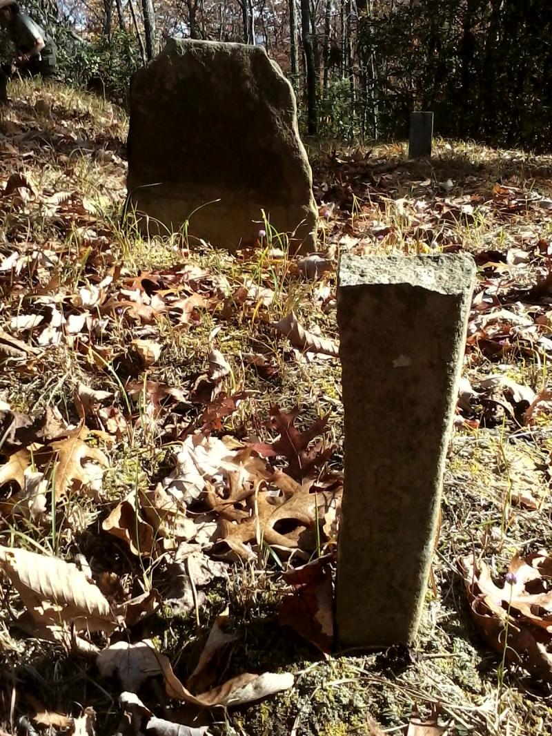 Some stones with naturally squared-off edges lend themselves as grave markers.