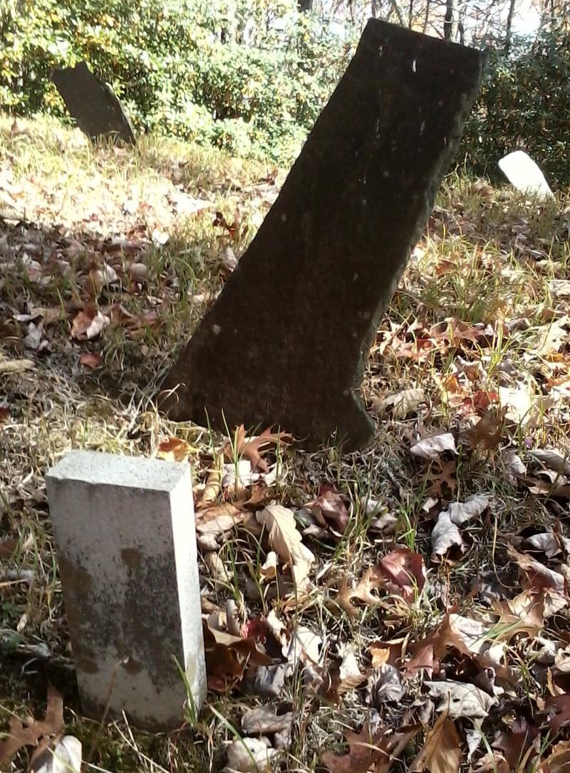 It was customary for a grave to have a main headstone and a smaller footstone.
